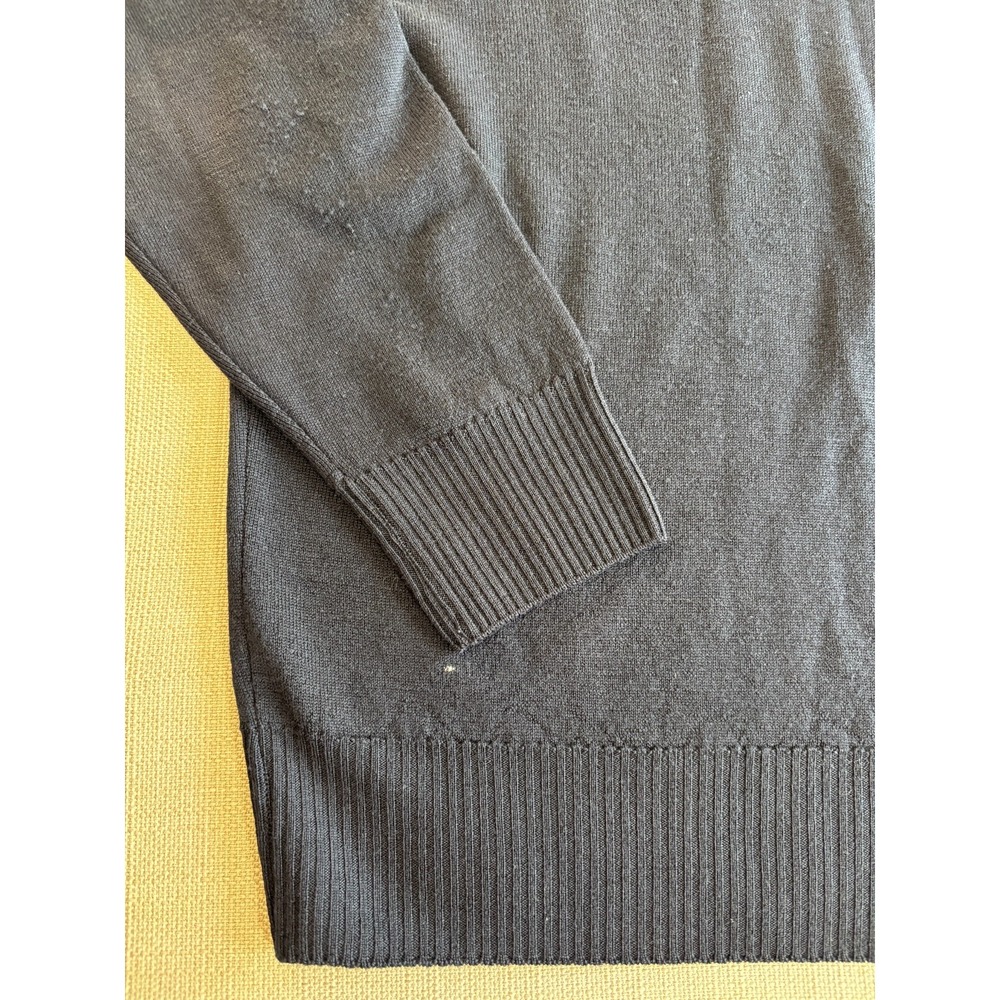 Zara Man Men's Black V Neck Sweater Pullover Size L - Picture 7 of 8